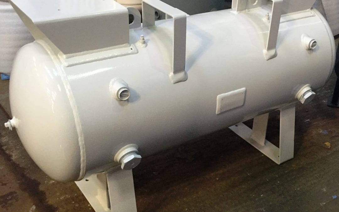 Horizontal Vacuum Vessel with saddle plates